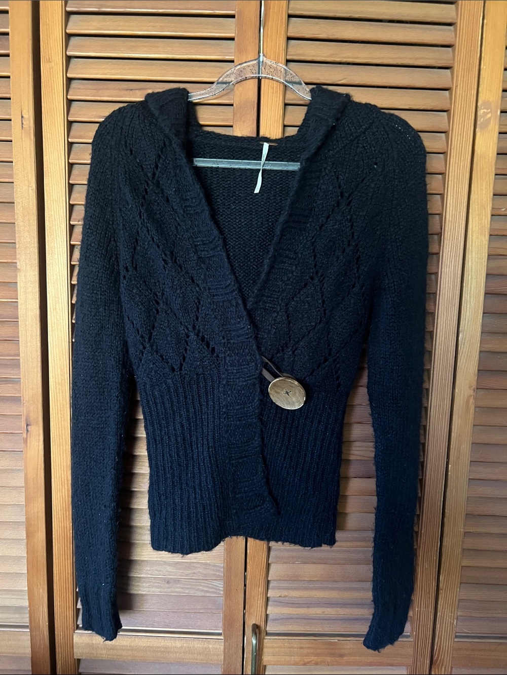 Free People y2k knit hooded sweater